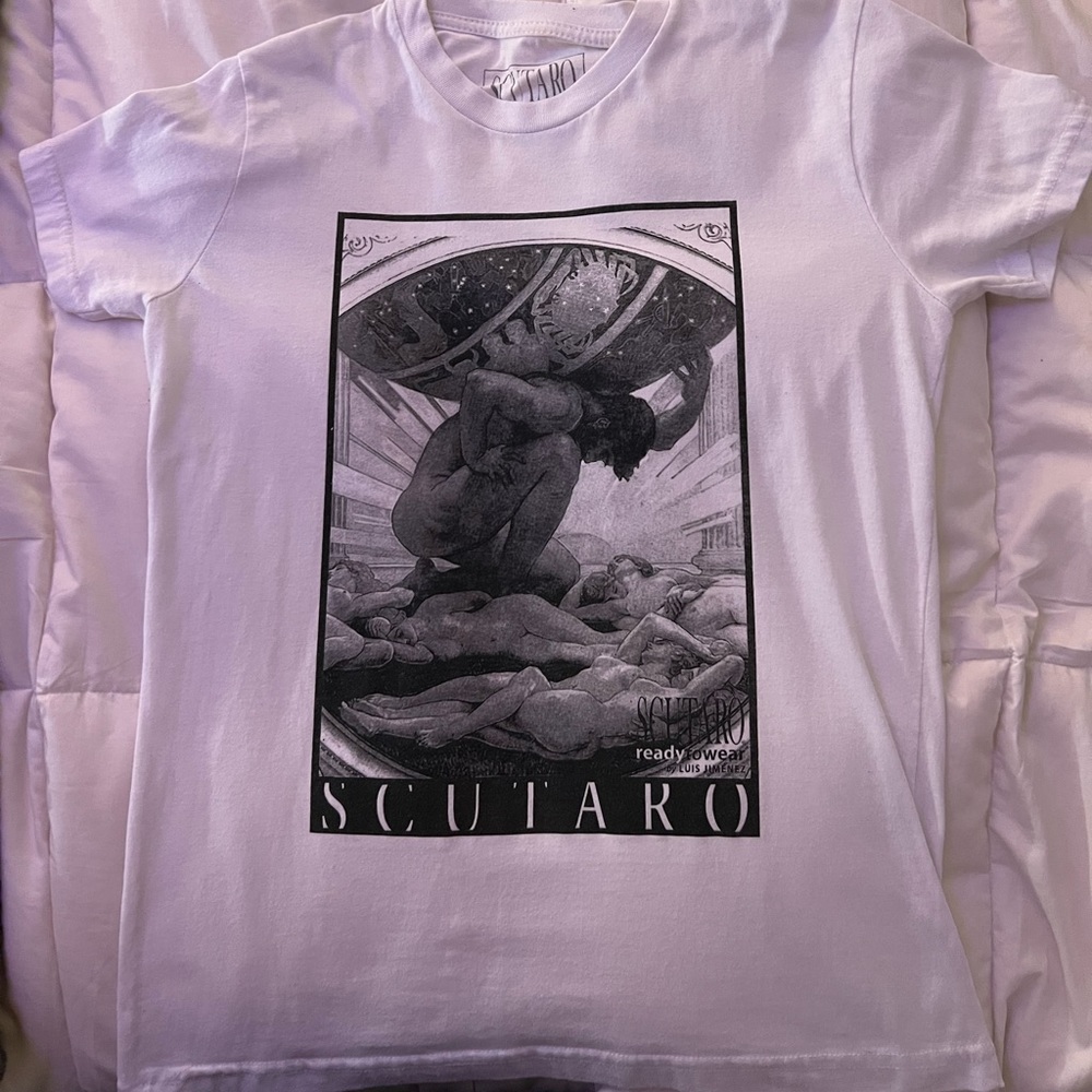 White Scutaro T-shirt Size S